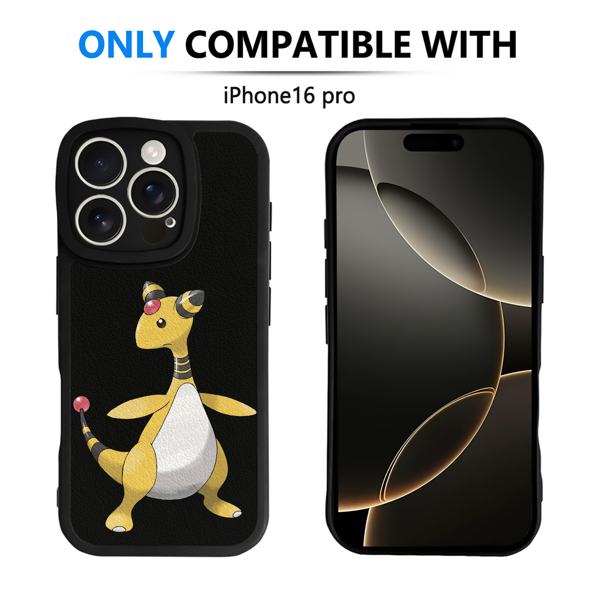 （画像用） ポケットモンスター Pokémon 【iPhone 16シリーズ対応】シリコンスマホケース（レザー調） 材質：シリコン